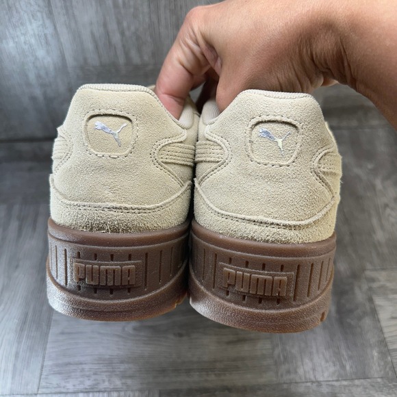 Puma Beige and Brown Women's Sneakers - Picture 6 of 8